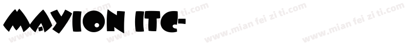 Mayion Itc字体转换